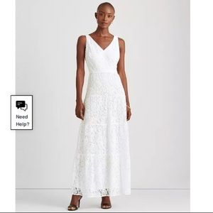 Lauren Ralph Lauren Lace Sleeveless Maxi Dress